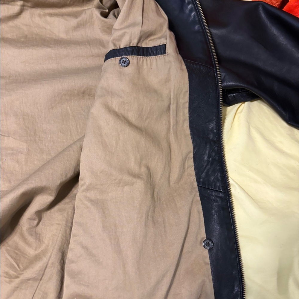 NWOT Men’s Ralph Lauren Lambskin Leather Jacket XXL - Picture 9 of 14